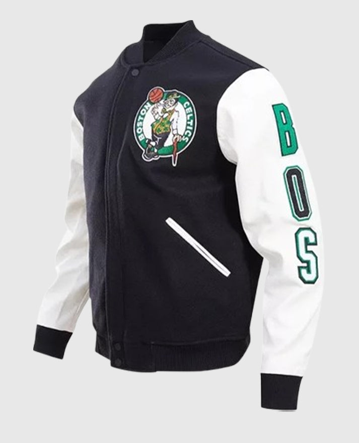 Boston Celtics Full-Snap Varsity Jacket