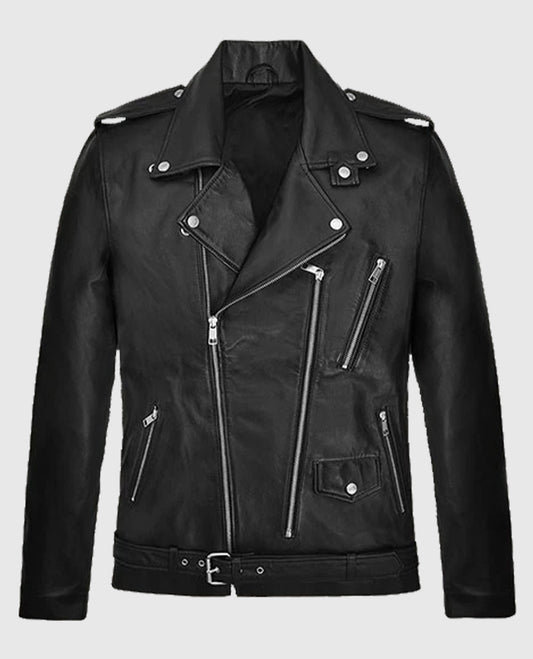 Bruno Mars Black Biker Leather Jacket
