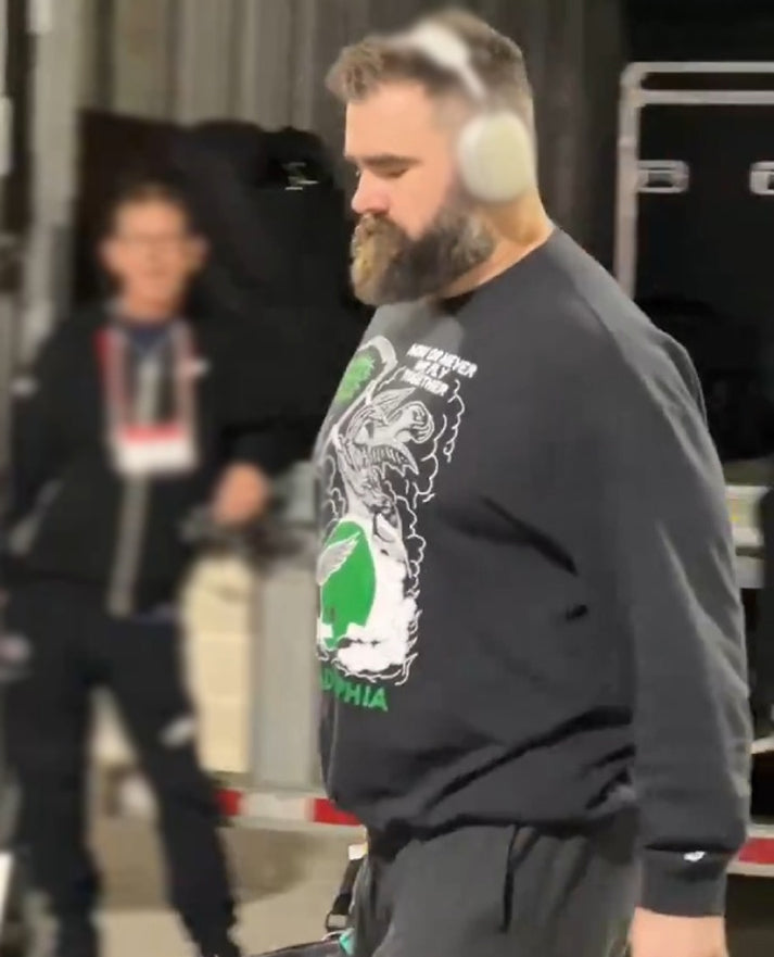 Jason Kelce Now Or Never We Fly Together Black Sweatshirt