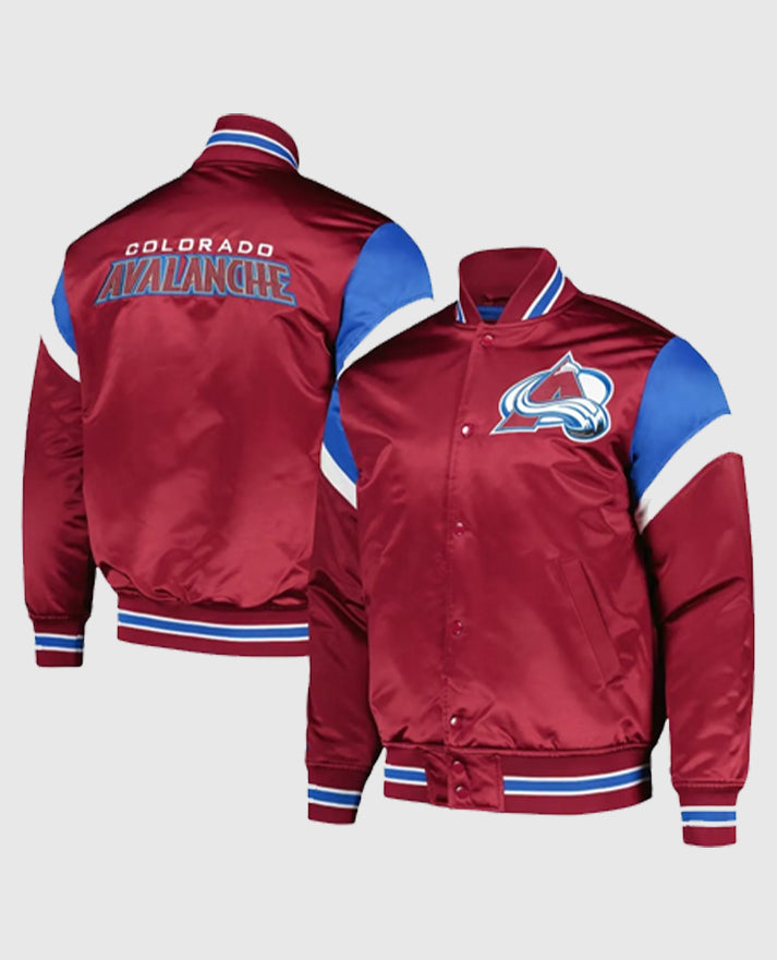 Colorado Avalanche Full-Snap Varsity Jacket