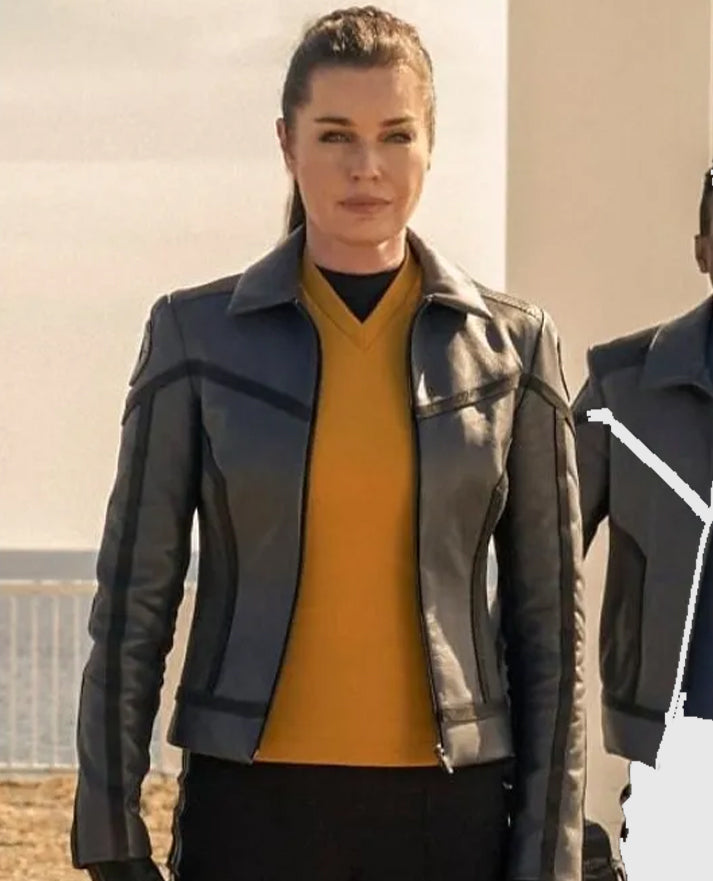 Anson Mount Star Trek Strange New Worlds Leather Jacket