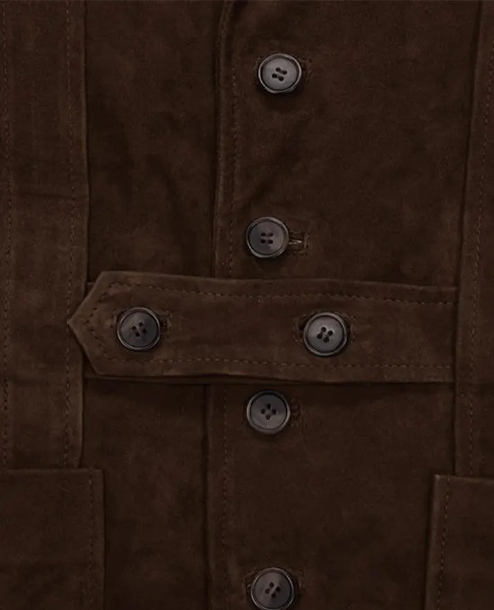 Men's Safari Dune Suede Leather Blazer
