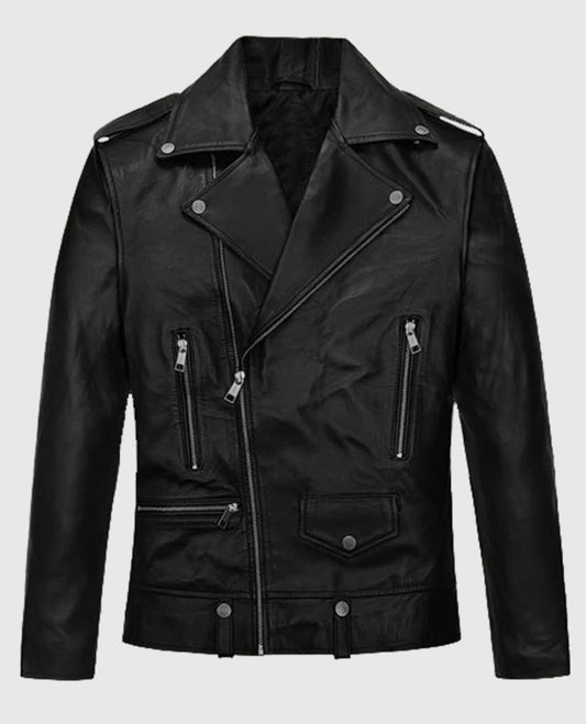Jimin Black Leather Jacket