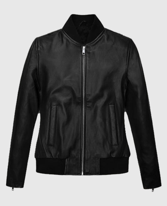 Jennifer Aniston Black Biker Leather Jacket
