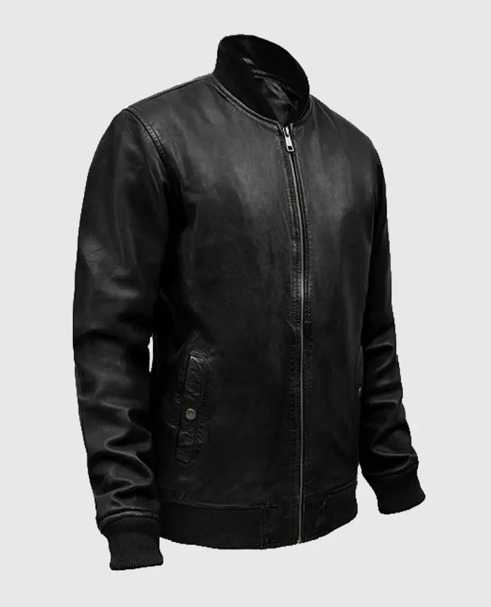 Tom Cruise Leather Bomber Jacket