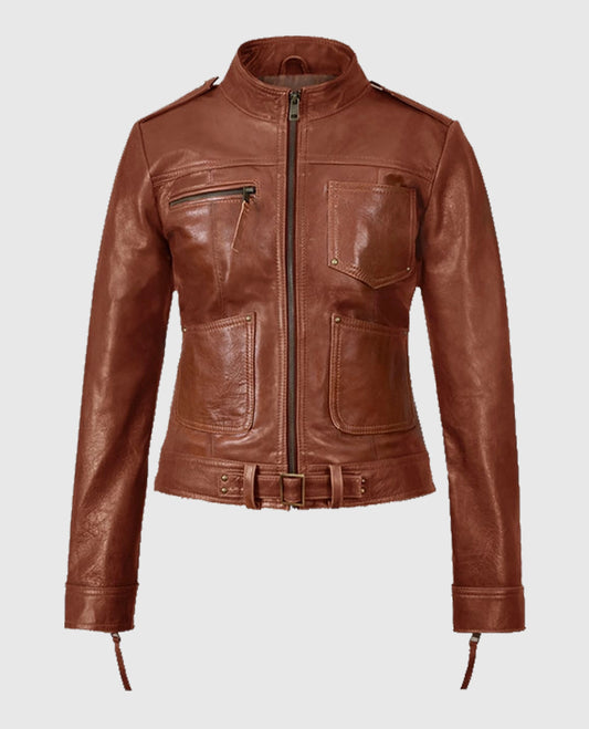 Jennifer Morrison Once Upon A Time Brown Leather Jacket