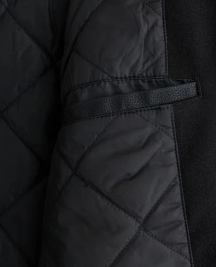 McLaren Black Varsity Bomber Jacket