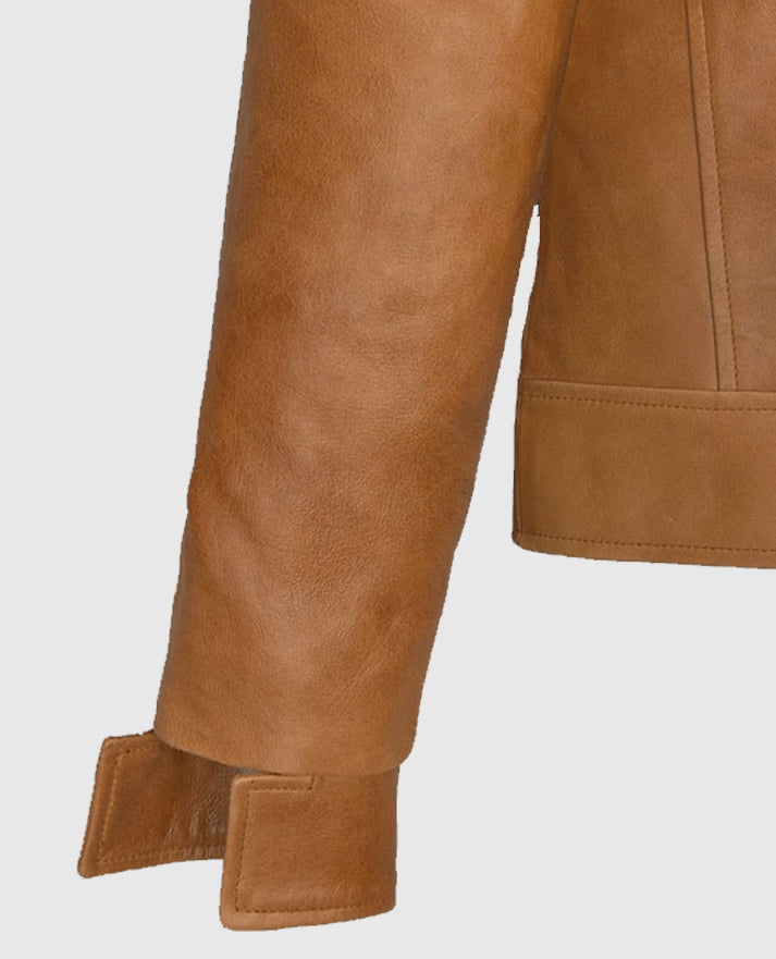 Jenna Ortega Finestkind Brown Leather Jacket