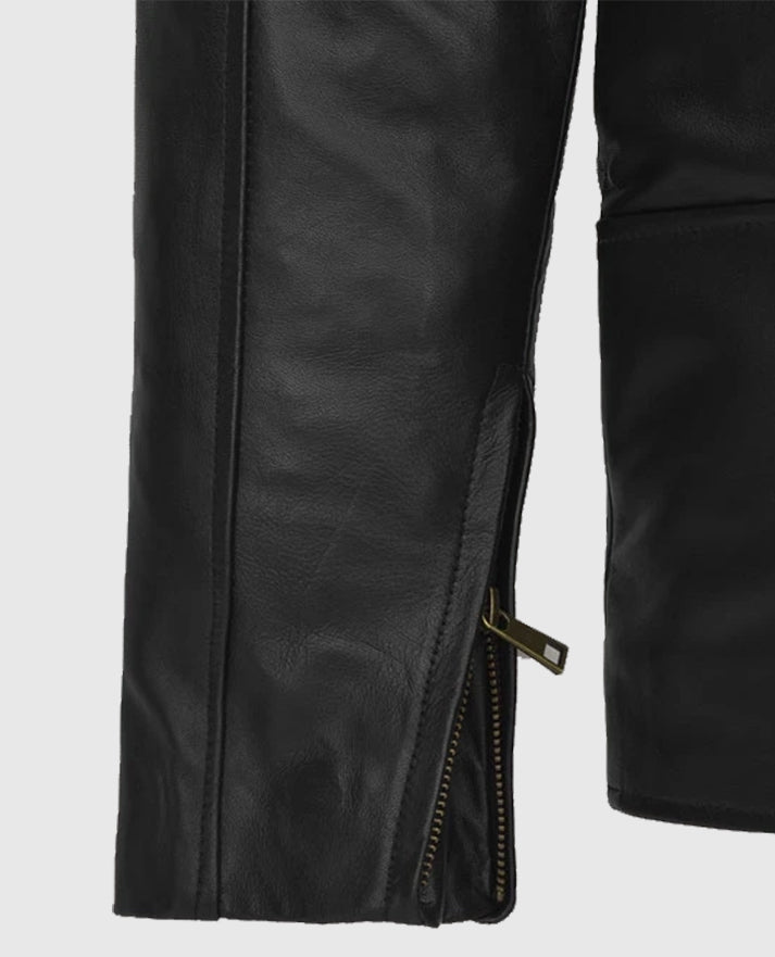 Robert Downey Jr. Iron Man Black Leather Jacket