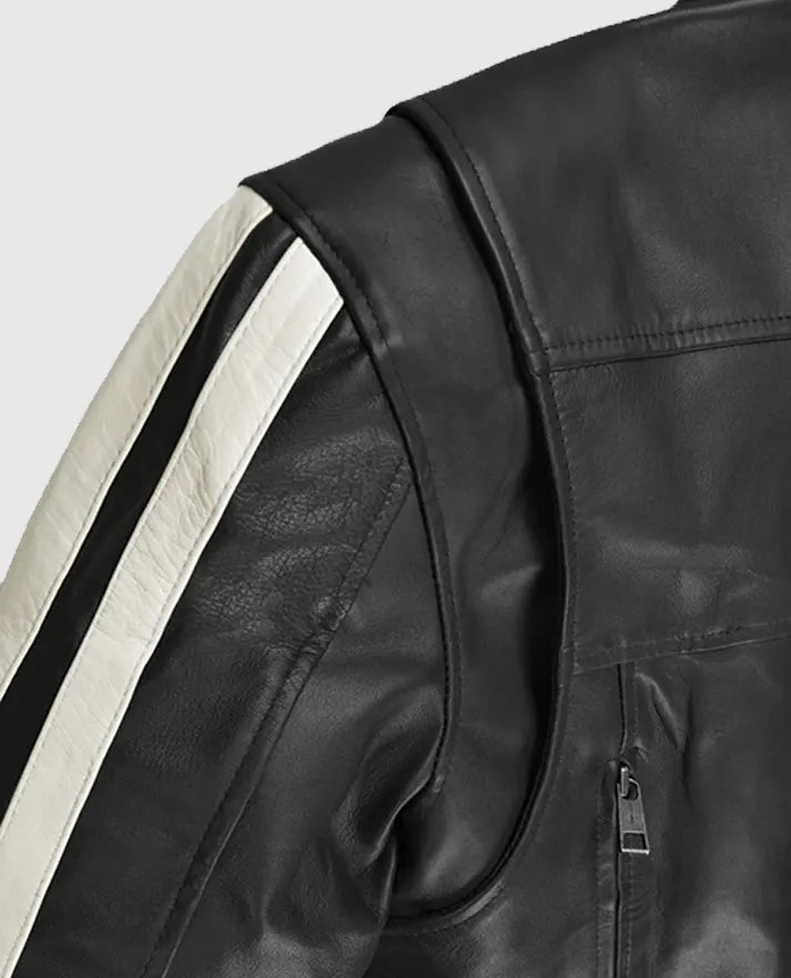 Robert Pattinson Black Leather Jacket