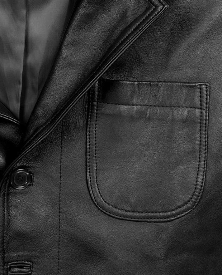 Daniel Craig Leather Blazer