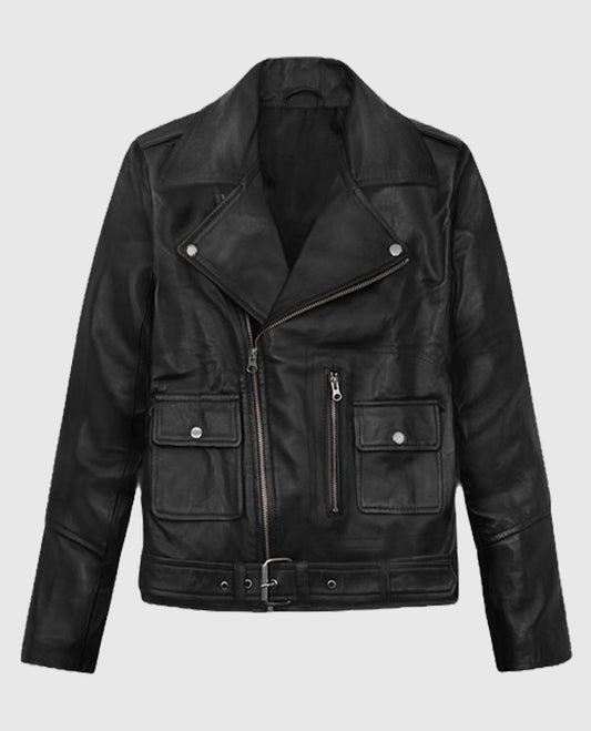 Alicia Vikander Tomb Raider Leather BlackJacket