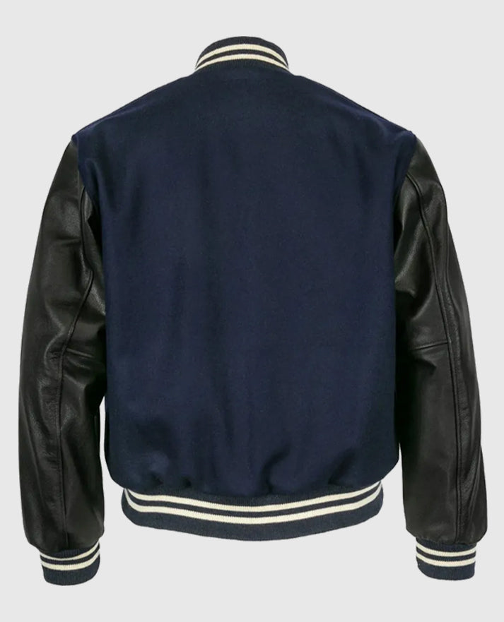 Black and Blue Detroit Tigers Letterman 1955 Jacket