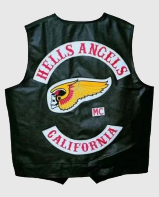 California Hells Angels Leather Vest For Men
