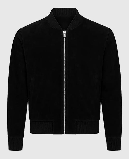 David Beckham Black Zip up Leather Jacket