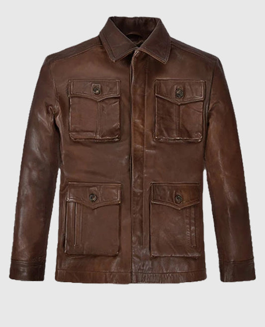 Dean Winchester Supernatural S07 Brown Leather Jacket
