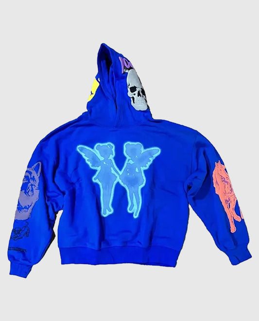 Drake Blue Fleece Hoodie