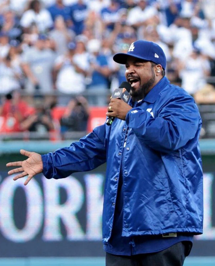 Los Angeles Dodgers Ice Cube Blue Jacket