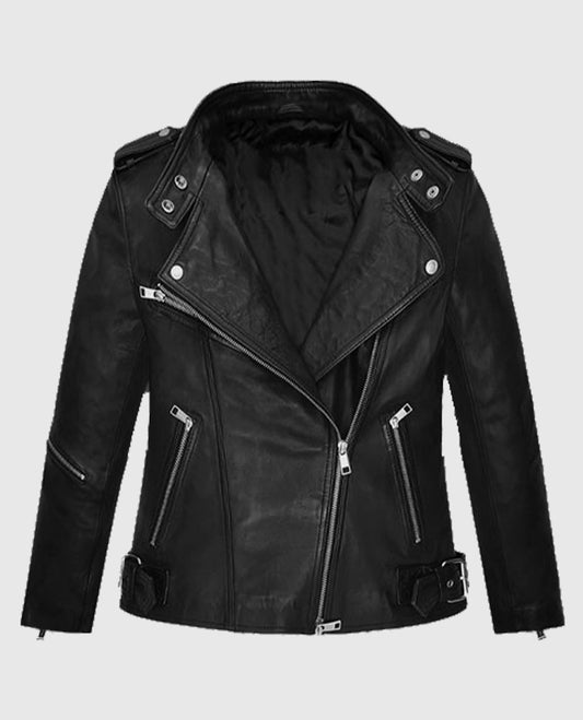 Jodie Comer Doctor Foster Black Leather Jacket