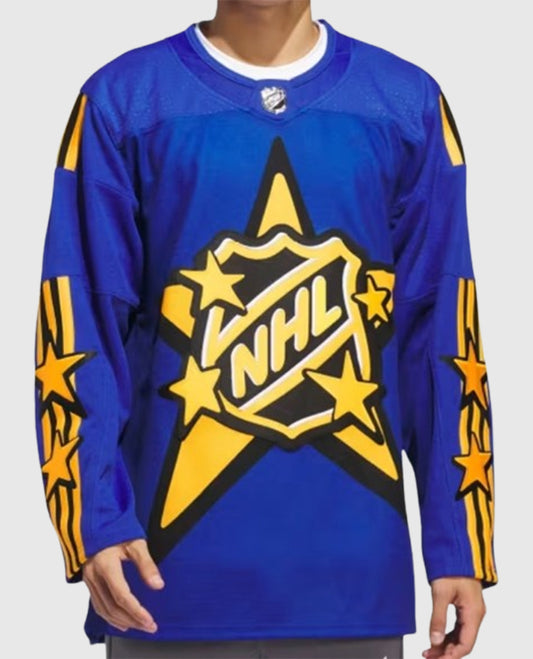 Justin Bieber NHL All-Star Blue Jersey