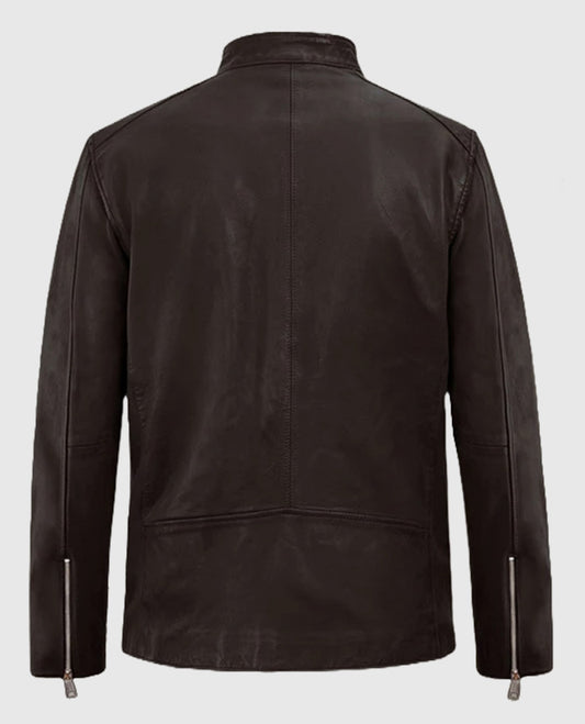 Men's Motorad Brown Biker Leather Jacket