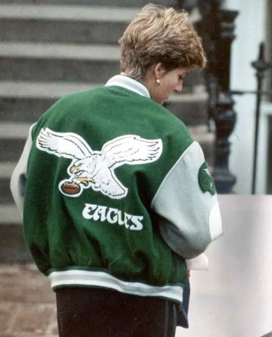 Princess Diana Philadelphia Eagles Green Jacket