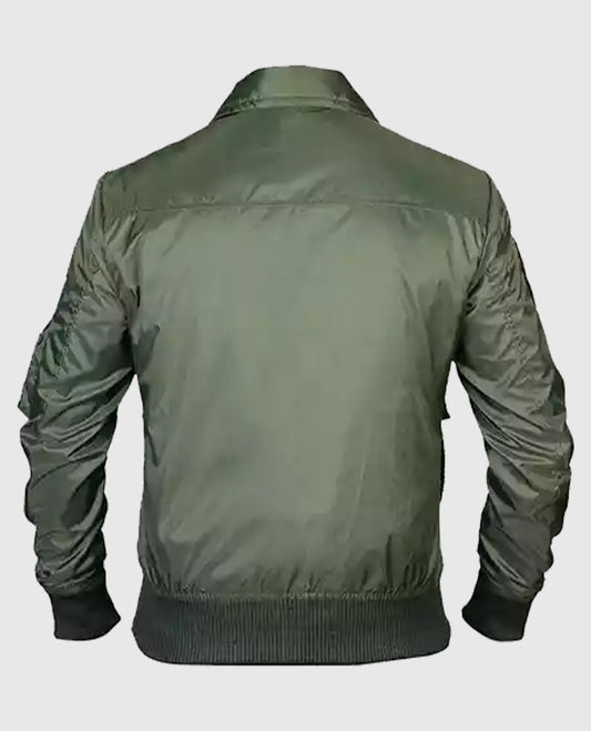Top G-1 Green Flight Bomber Gun Mave-rick Jacket