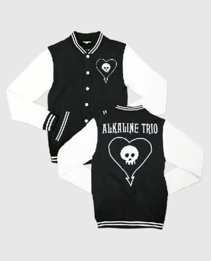 Alkaline Trio Black & White Varsity Jacket