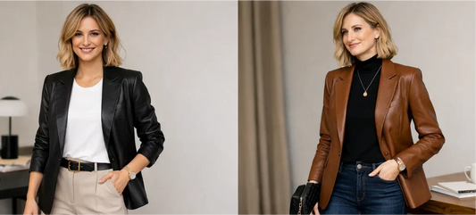 How to Style Women’s Leather Blazers for a Smart-Casual Work Look