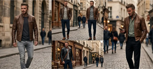 How to Style David Beckham Leather Jackets with Everyday Outfits