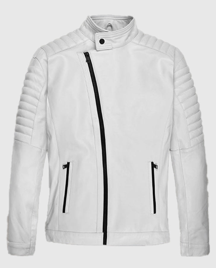 Fast And Furious 9 Vin Diesel White Leather Jacket