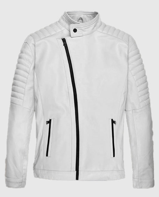 Fast And Furious 9 Vin Diesel White Leather Jacket