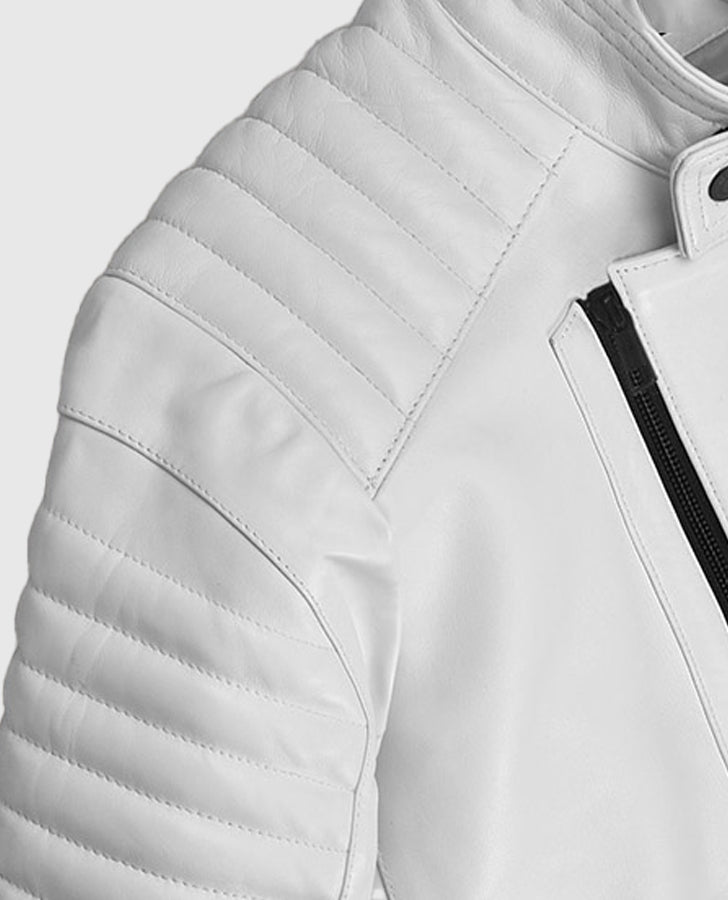 Fast And Furious 9 Vin Diesel White Leather Jacket