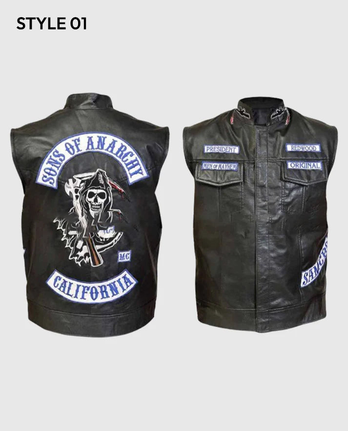 JD Pardo Mayan M.C Leather Vest