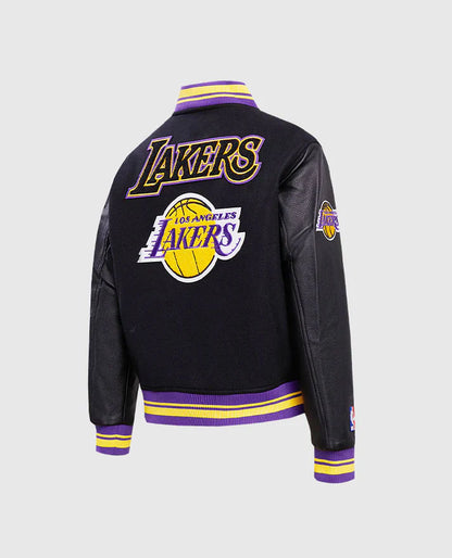 NBA Los Angeles Lakers  Black Varsity Jacket