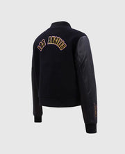 NBA Los Angeles Lakers Women's Black Varsity Jacket