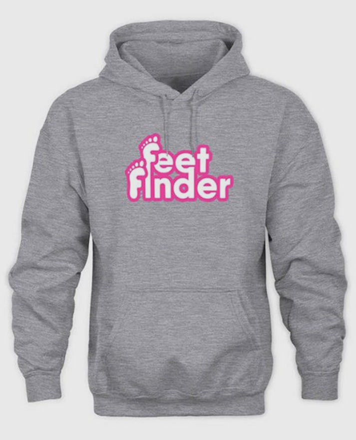 Feet Finder Black Pullover Hoodie