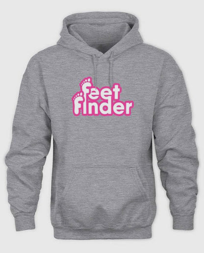 Feet Finder Black Pullover Hoodie