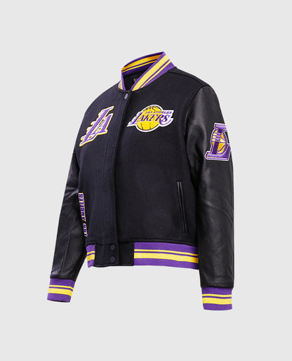 NBA Los Angeles Lakers  Black Varsity Jacket
