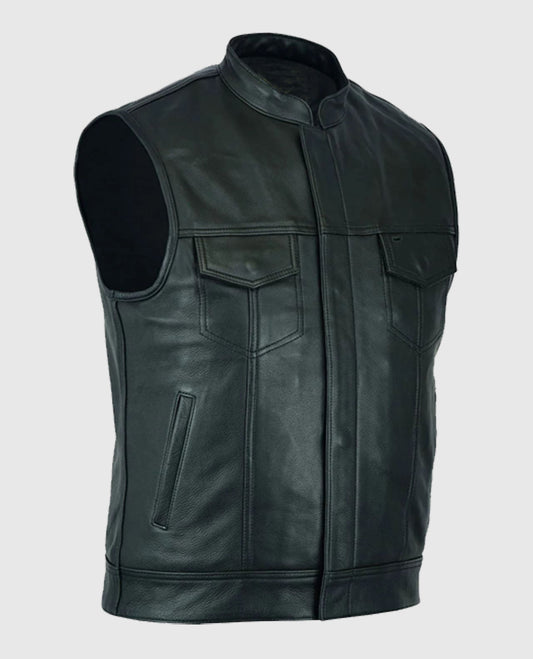 Sons Of Anarchy Inspired Leather Biker Vest