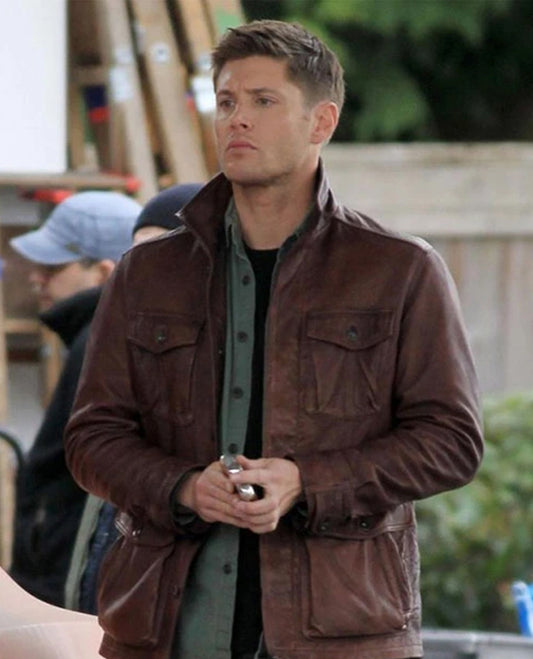Jensen Ross Ackles Supernatural Season 7 Leather Jacket