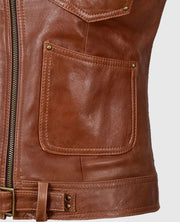 Jennifer Morrison Once Upon A Time Brown Leather Jacket