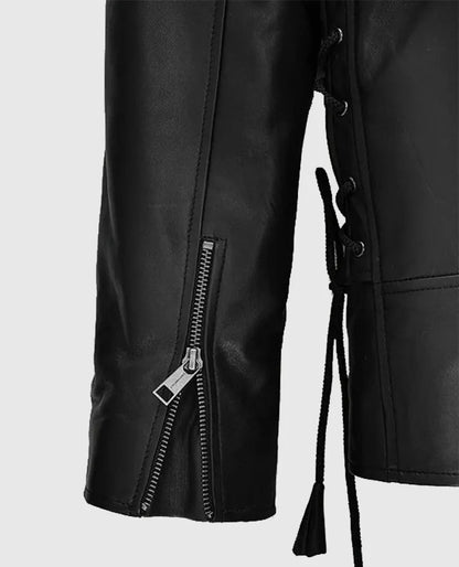 WWE Triple H Black Leather Jacket