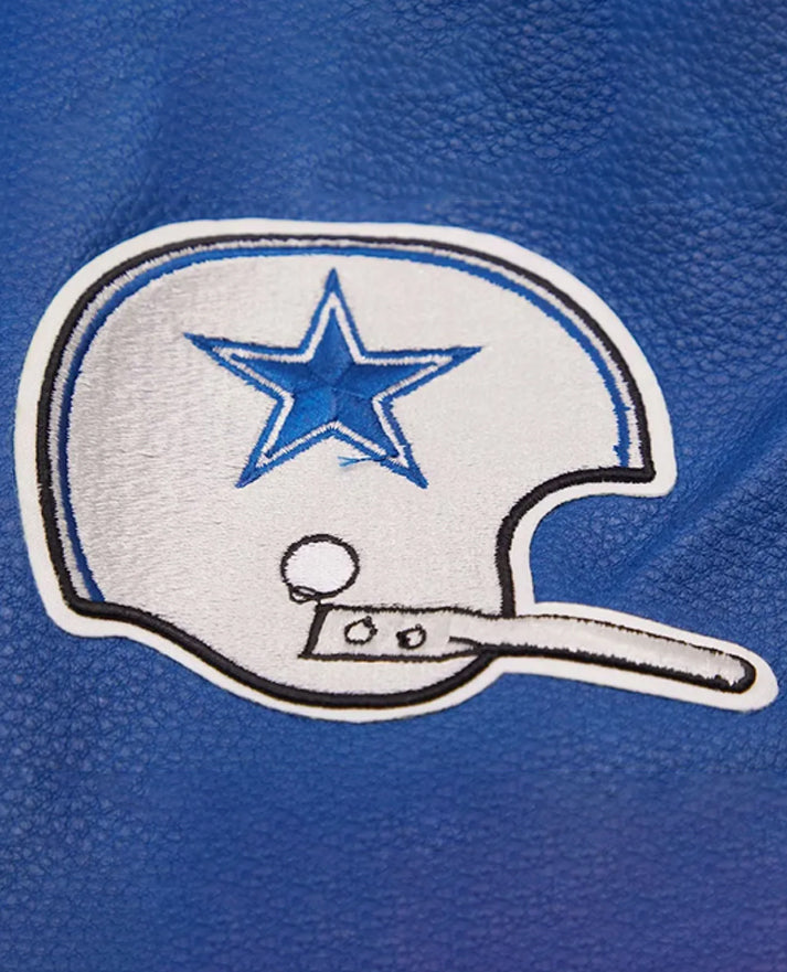 Dallas Cowboys Retro Classic Varsity Cream Jacket