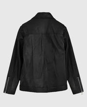 LeBron James Black Biker Leather Jacket