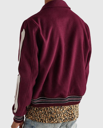 Amiri Bones Letterman Wool Jacket