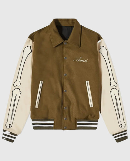 Amiri Bones Letterman Wool Jacket