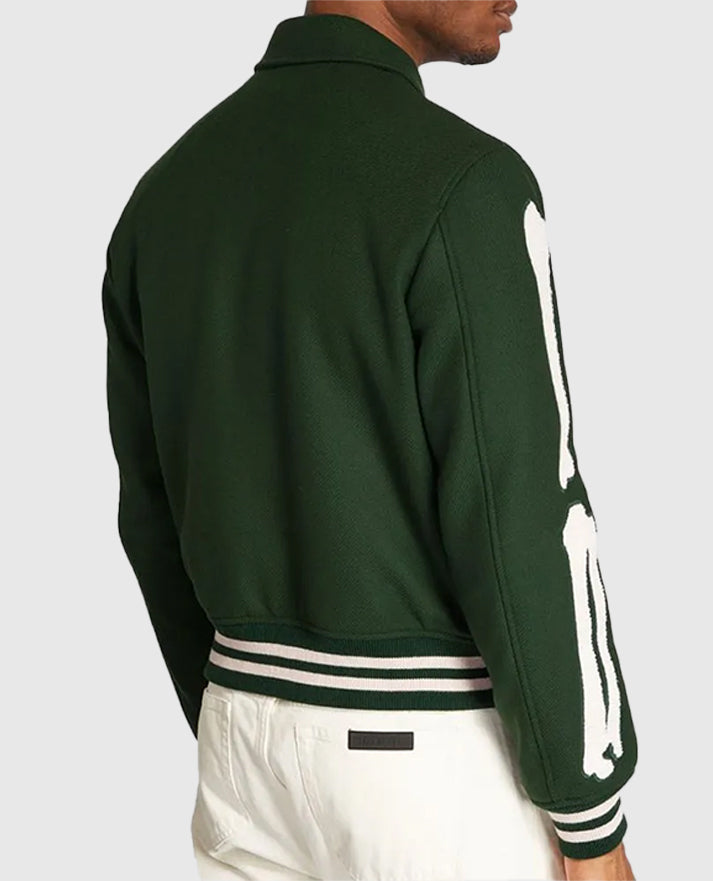 Amiri Bones Letterman Wool Jacket