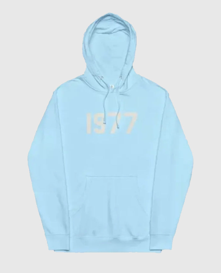 1977 Essentials Blue  Pullover Hoodie