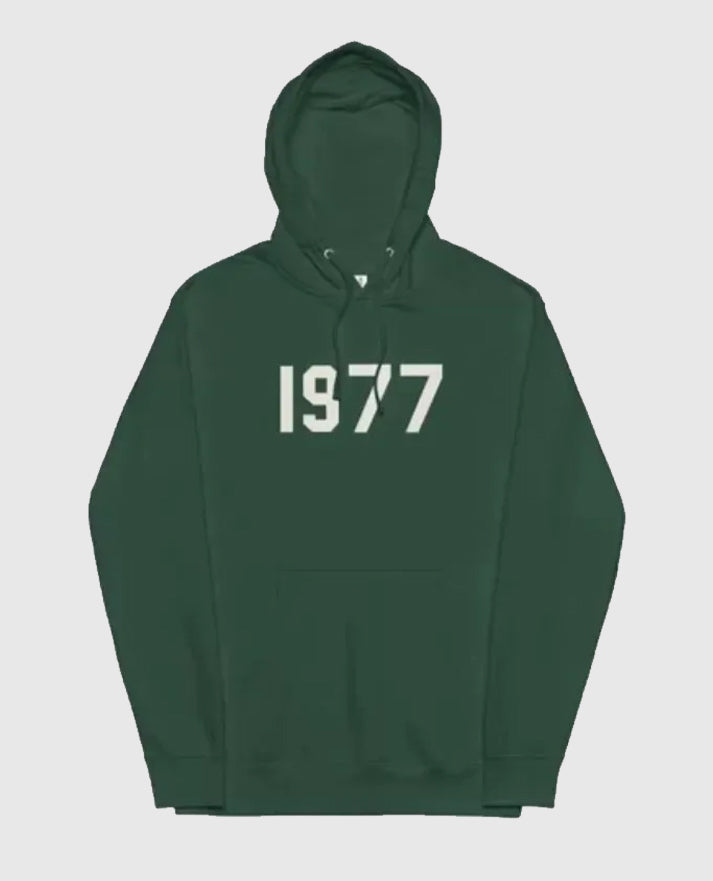 1977 Essentials Green Hoodie